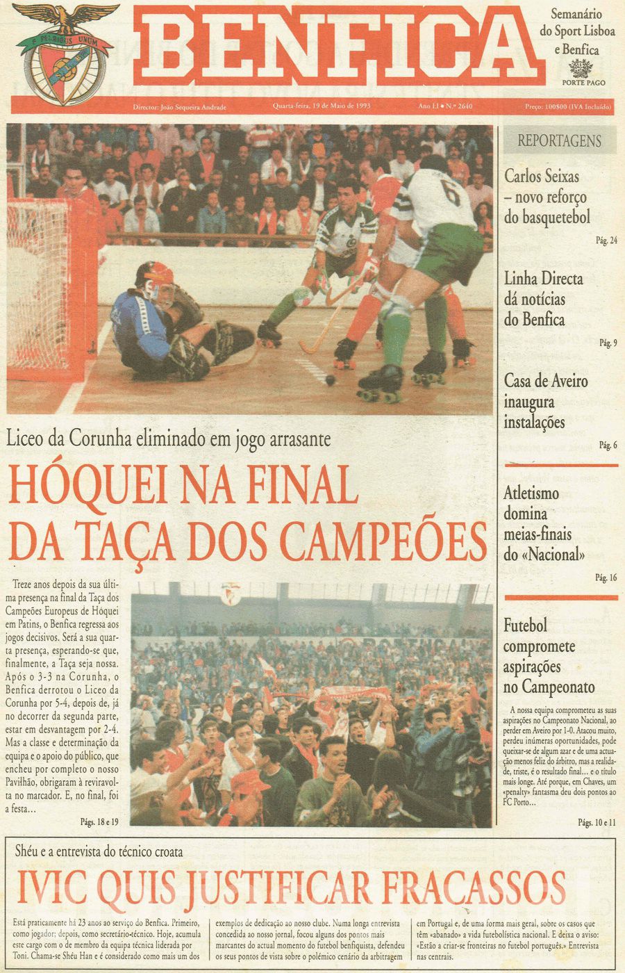 jornal o benfica 2640 1993-05-19